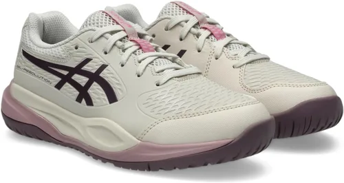 Vista 2 de Zapatillas de tenis para niños ASICS Gel-Resolution X Grade School Avena suave/berenjena oscura
