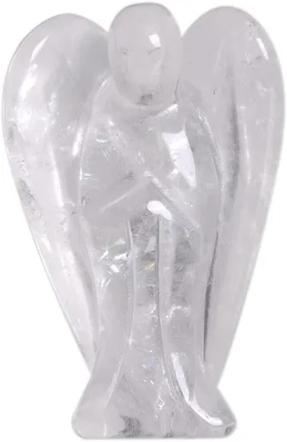 Vista 18 de Justinstones Estatua de Ángel de la Guarda de Gema Tallada en 7 Chakras, Ángel de la Paz en Bolsillo, 5 cm