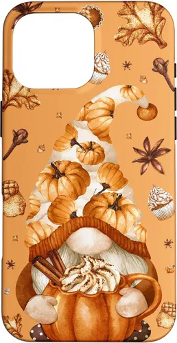 Vista 24 de Thanksgiving Gnome Love Pumpkin Spice Cute Fall Yall Pattern Case for iPhone 17