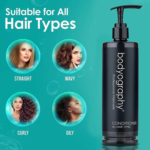 Vista 4 de World Amenities - Acondicionador para el cabello con bomba Bodyography - Acondicionador de nutrición capilar para cabello dañado
