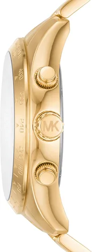 Vista 2 de Michael Kors Reloj Runway de acero inoxidable MK6979 - Reloj de cuero de tres manecillas Runway