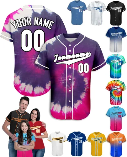 Vista 23 de Camiseta de béisbol personalizada para hombres, mujeres y niños con nombre, número y logotipo, camisetas de sóftbol personalizadas, S-4XL
