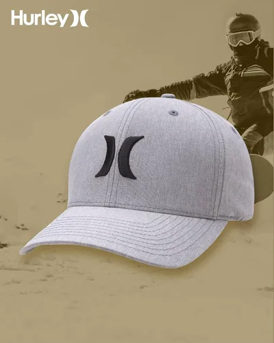 Vista 35 de Hurley Gorras para hombre - One & Only Flexfit Textures Cap - Sombreros ajustados para hombre, S-XL