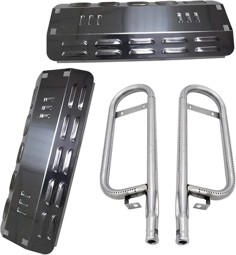 Vista 5 de Criditpid BBQ-Element - Protector de placa de calor para parrilla Master Forge MFA350CNP, MFA350BNP, MFA350BNN, cubierta de quemador de tienda