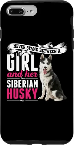 Vista 12 de iPhone 16 Never Stand Between A Girl And Her Siberian Husky Dog Case