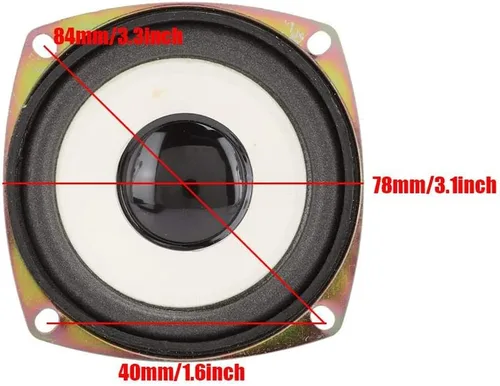 Vista 6 de V BESTLIFE 3 pulgadas 4ohm 5W mini altavoz de audio de frecuencia completa para caja de sonido multimedia