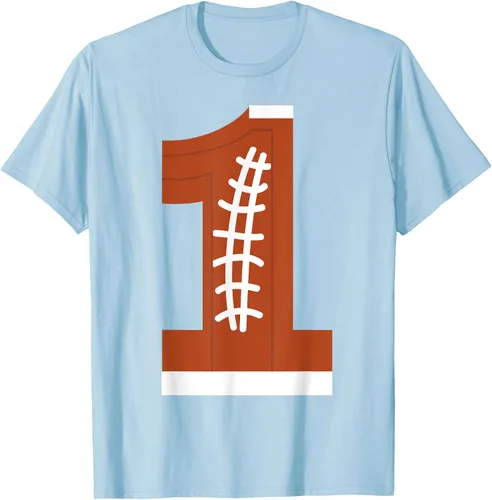Vista 73 de 1st Birthday Football Ball Boys Camiseta de regalo de 1 año Negro