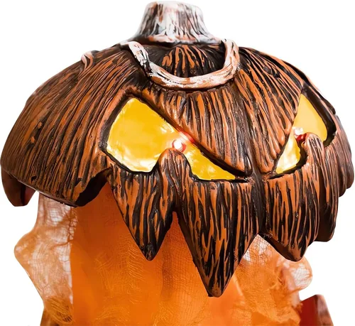 Vista 3 de Iluminación de calabaza de calabaza de Halloween – Decoración de calabaza de Halloween 2023, decoración de calabaza de Halloween con boca abierta