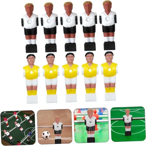 Vista 6 de BESPORTBLE Fútbol de mesa accesorio 10 unids resina jugador de fútbol figuras para futbolín juguete fútbol máquina piezas