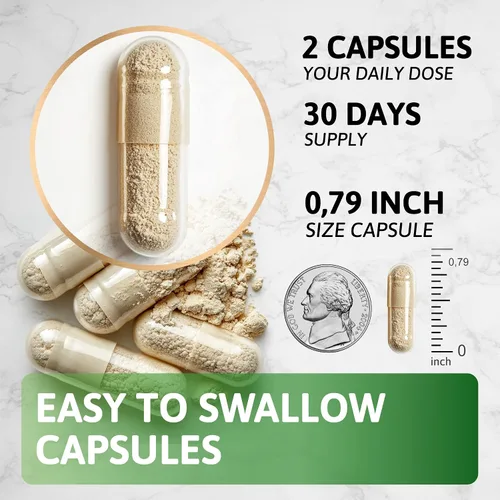 Vista 4 de Cápsulas de musgo marino irlandés Organic Seamoss 3000 mg Cápsulas de aceite de semilla negra 2000 mg Ashwagandha Suplementos 1000 mg de cúrcuma