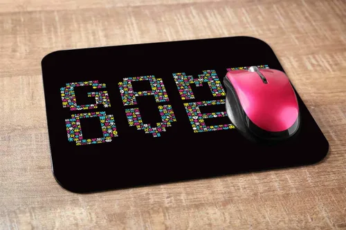 Vista 2 de Alfombrilla de mouse rectangular para videojuegos, retro, vintage, para videojuegos, para computadora, escritorio, laptop, oficina, 9.5 x 7.9
