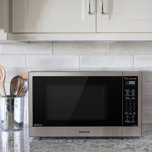 Vista 12 de Panasonic NN-SN67K Microondas, 1.2 pies cúbicos, acero inoxidable/plata