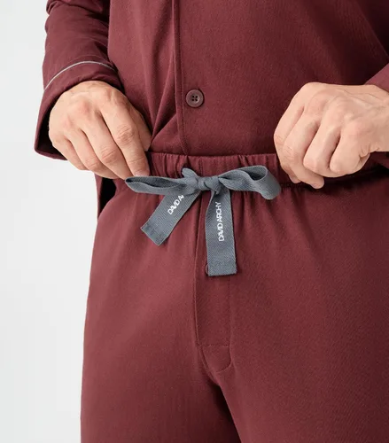 Vista 37 de DAVID ARCHY - Pijama de algodón con botones para hombre