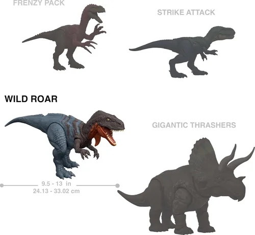 Vista 3 de Jurassic World Dinosaurio de Juguete Renacimiento Rugido Salvaje