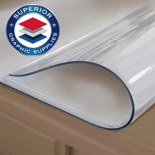 Vista 5 de Plástico transparente de 48 x 24 pulgadas - 0.059 in de grosor, cubierta de plástico o protector de vinilo de PVC, cubierta impermeable