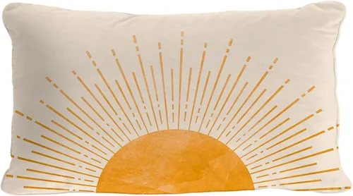 Vista 6 de OGILRE Funda de Almohada Suave Bohemia Negra con Rayos de Sol Amanecer Sunshine Atardecer Abstracto Moderno Decoraciones para Hogar Dormitorio