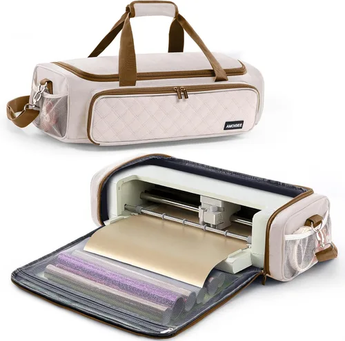 Vista 9 de IMAGINING Bolsa de transporte para Cricut Explore 5, almacenamiento de gran apertura para accesorios y proveedores Cricut