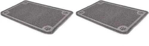 Vista 2 de Petmate Alfombrilla para atrapar basura, azul hielo, grande, número de modelo: 22853