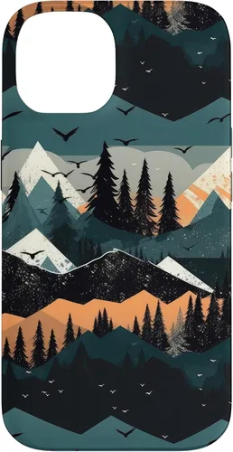 Vista 4 de iPhone 16 Abstract Outdoor Landscape Aesthetic Mountain Case