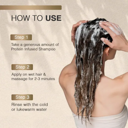 Vista 6 de MOEHAIR Champú antiencrespamiento con proteína con vitamina E B5, 32 onzas