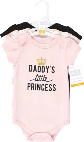 Vista 110 de Hudson Baby baby-girls Cotton Bodysuits 3-pack