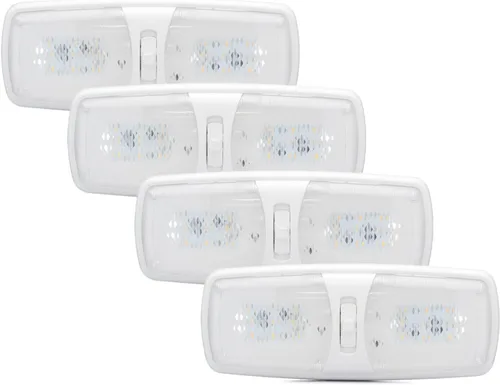 Vista 12 de Lumitronics Luces LED para interior de caravana, luz cálida suave y acogedora, lámpara de techo de cámper de 12 voltios para interior de caravana