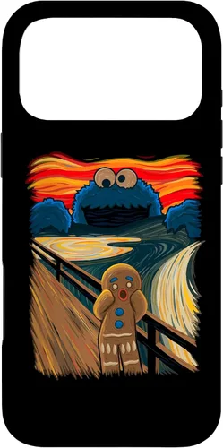 Vista 22 de Cookie Muncher The Scream Munch Monster Joke Funda para iPhone 17