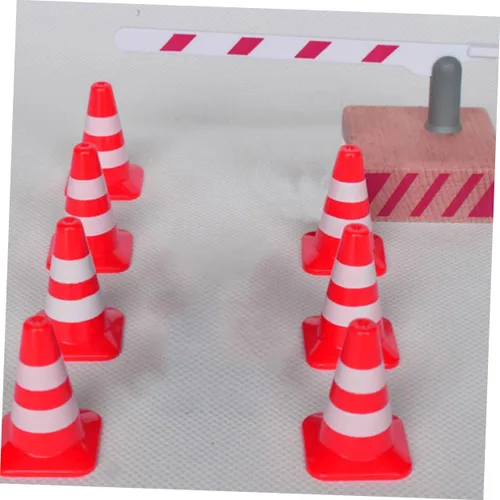 Vista 5 de Kisangel Juguete de barricada para niños, juguete de barricada, 48 piezas, corralito para niños, juguetes educativos para niños, juguete de cono