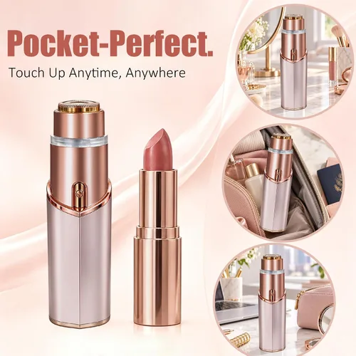 Vista 7 de Removedor de vello facial impecable para mujeres, afeitadora facial con luz Dorado