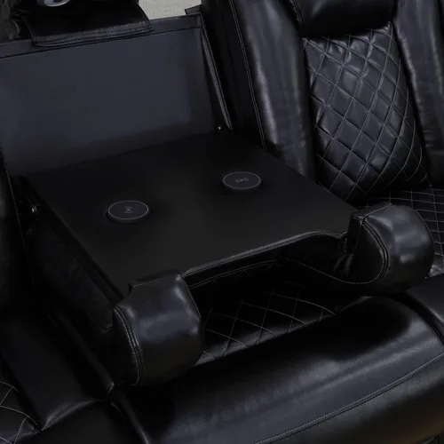 Vista 6 de Ritz Power - Juego de sala de estar reclinable con LED para sala de estar, dormitorio, casa de invitados, sala de juegos, Airbnb, apartamento