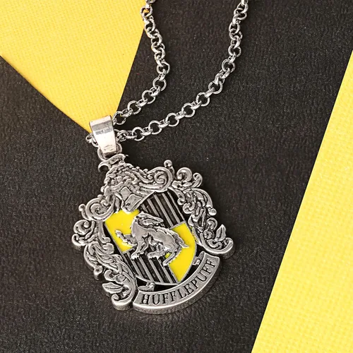 Vista 4 de Harry Potter Women's and Girls Jewelry Silver Plated House Crest Pendant, 16"+2