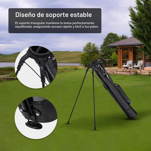 Vista 6 de KVV Lightweight Sunday Golf Stand Bag, Colorful Fashion Pitch and Putt Golf Bag
