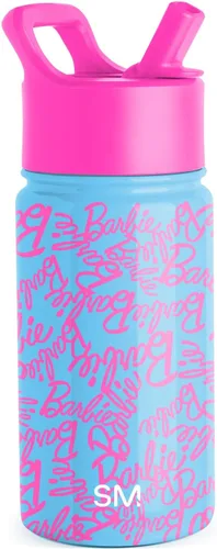 Vista 53 de Simple Modern Kids Summit - Botella de agua con tapa con pajilla, vaso de acero inoxidable de 14 onzas con aislamiento para niñas, para la escuela