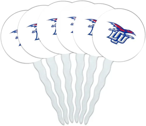 Vista 127 de Abilene Christian - Juego de 6 palillos para cupcakes con logotipo secundario