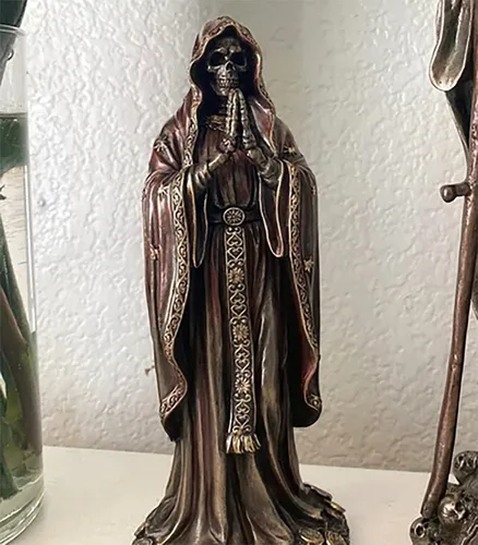 Vista 3 de Resina, vela de cera de abejas, molde de jabón, molde de silicona de Santa Muerte