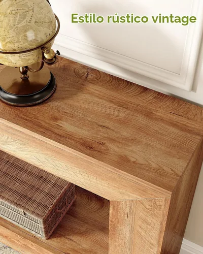Vista 5 de LITTLE TREE - Mesa de consola de 47 pulgadas, mesa de sofá con almacenamiento, mesa moderna de entrada para pasillo, mesa estrecha y larga