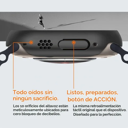 Vista 8 de Spigen Funda delgada para Apple Watch Ultra 3/2/1 de 1.929 in Cubierta protectora ligera delgada de la PC resistente a los arañazos - Negro