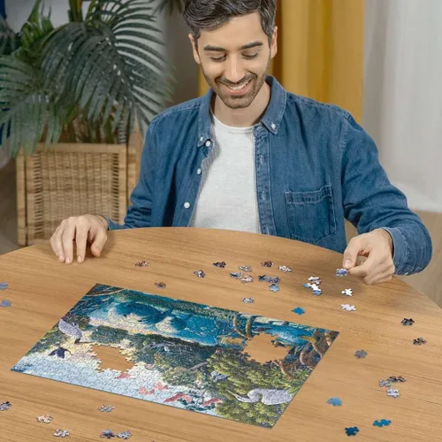 Vista 3 de Ravensburger Manatee Moments - Rompecabezas de 500 piezas Materiales de alta calidad Imágenes atractivas Ajuste entrelazado perfecto