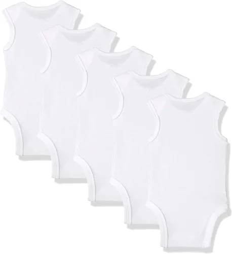 Vista 2 de Hanes Body unisex para bebé, Ultimate Flexy sin mangas para niños y niñas, paquete de 5