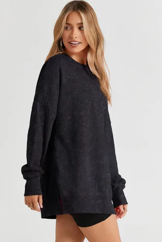 Vista 27 de SHEWIN Sudadera casual de manga larga con cuello redondo para mujer, ligera, holgada