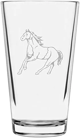 Vista 63 de Shetland Pony (cuerpo) - Vaso de pinta grabado con temática de caballo alternativo de 16 onzas