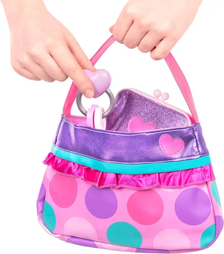 Vista 10 de Battat – Play Circle – Set de maquillaje y belleza – Accesorios de moda para disfrazarse – Juego de simulación – Set de cartera de princesa – Para