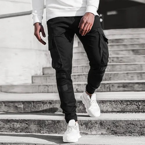 Vista 2 de BEUU Mens Joggers Sweatpants Slim Fit Mens Athletic Jogger Pants, Cargo Workout Gym Training Sweatpants for Men