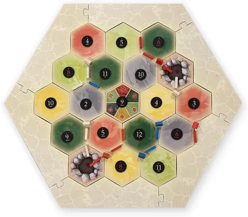 Vista 3 de Amalgam Escenario Hexagonal de Reemplazo Multi-Recurso compatible con Los Colonos de Catan de Catan, Seafarers, Cities and Knights y Expansiones