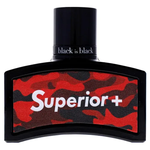 Vista 2 de NU Parfums Black Is Black Superior Plus - Eau de Toilette en espray para hombre, 3.4 onzas
