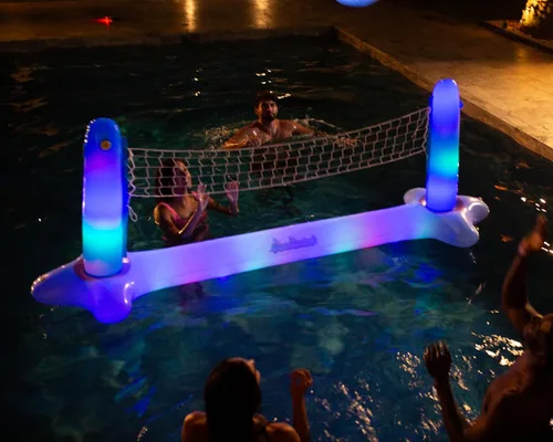 Vista 3 de Poolcandy Juego de voleibol LED flotante gigante iluminado
