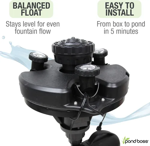 Vista 4 de Pond Boss - DFTN12003L - Puente flotante con luces, cable de alimentación de 50 pies, 1/4 hp.
