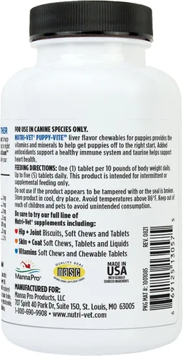 Vista 8 de Masticables multi-vitamínicos para perros Nutri-Vet, Perro