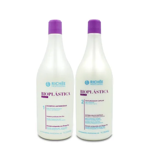 Vista 2 de RichÃƒ©e Professional BioplÃƒ¡stica Capilar 2x 33.8 fl oz sin daños a la fibra capilar Alineación del cabello, 33.8 fl.oz.