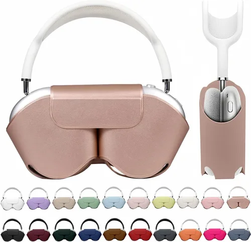Vista 38 de Maxjoy para Apple Airpods Max Funda inteligente de cubierta, Accesorios de cubierta protectora de cuero PU suave para Airpod Max con modo de sueño
